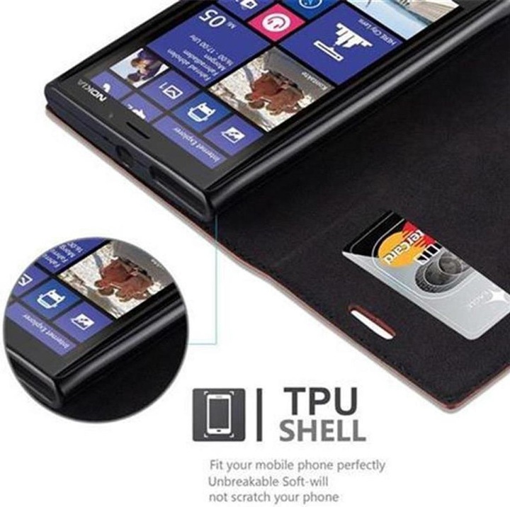 Actual product image Cadorabo Book Invisible Magnet Cover (Nokia Lumia 920)