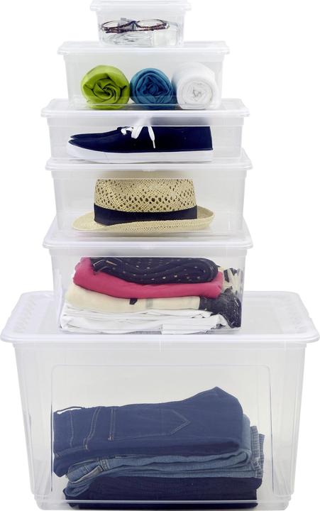 Immagine prodotto HomeZone Multibox 18L con coperchio Bea (39 x 33,5 x 18 cm, 18 l)