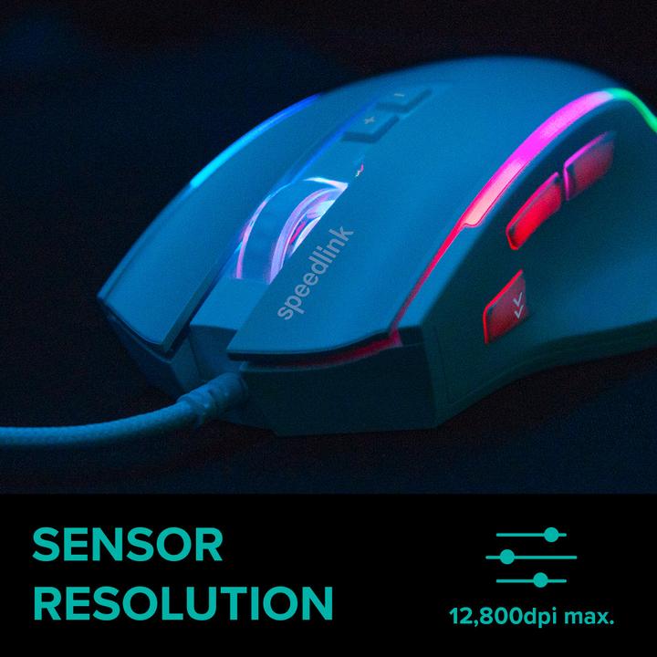 Image du produit Speedlink DECUS NX RGB Gaming Mouse, white (Filaire)