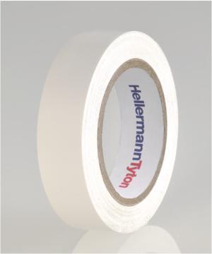 Produktbild HellermannTyton HelaTape Flex Isolierband Weiss, 0.15mm x 15mm x 10m (15 mm)