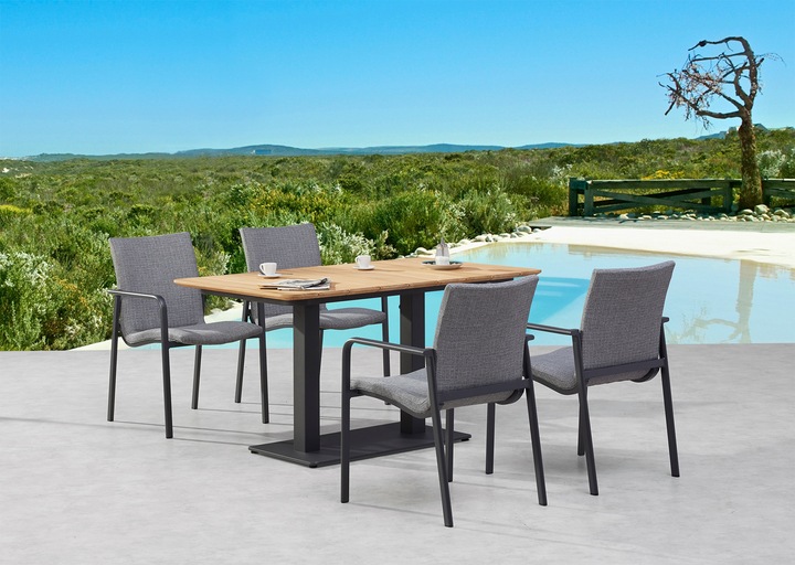 Produktbild Best Gartenstuhl Positano grau