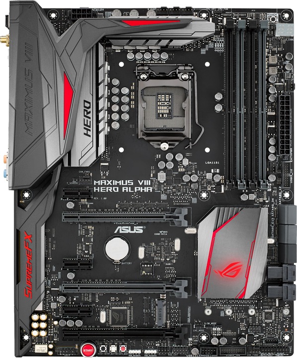 Produktbild ASUS Maximus VIII Hero Alpha (LGA 1151, Intel Z170, ATX)