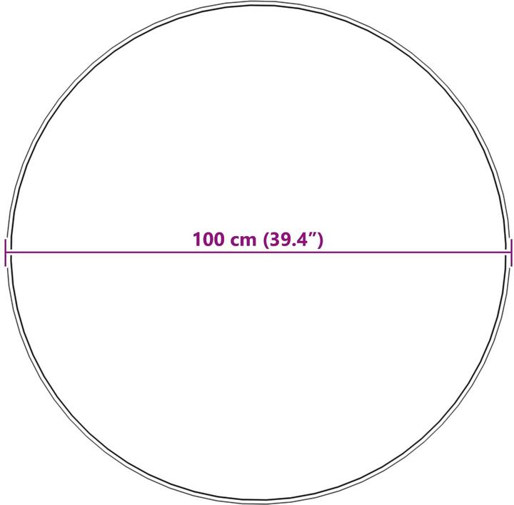 Produktbild vidaXL Kunstschaffell Teppich (100 cm)