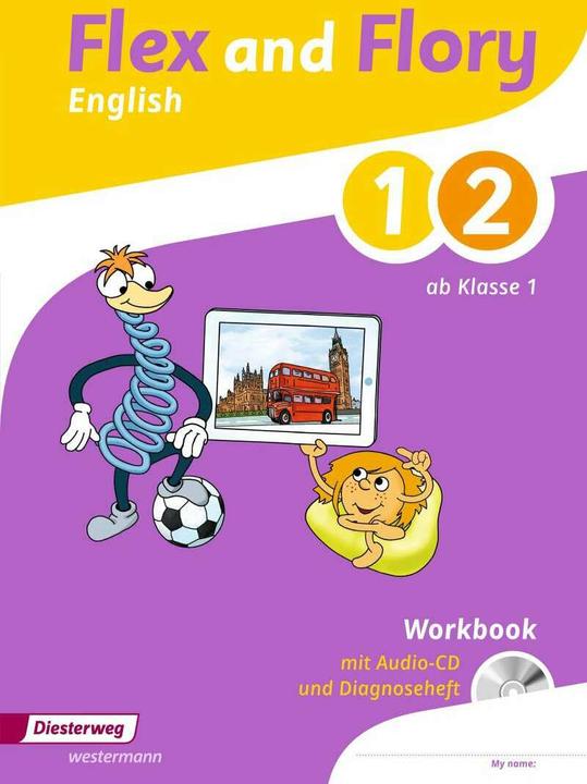 Produktbild Flex and Flory 1-4 1./2. Schuljahr. Workbook mit Schüler-Audio-CD und Diagnoseheft (Deutsch, Englisch, Barbara Hardt, Chris Carter, Katja Gerbig, Mareike Siekmeier, Ute Schimmler, 2017)
