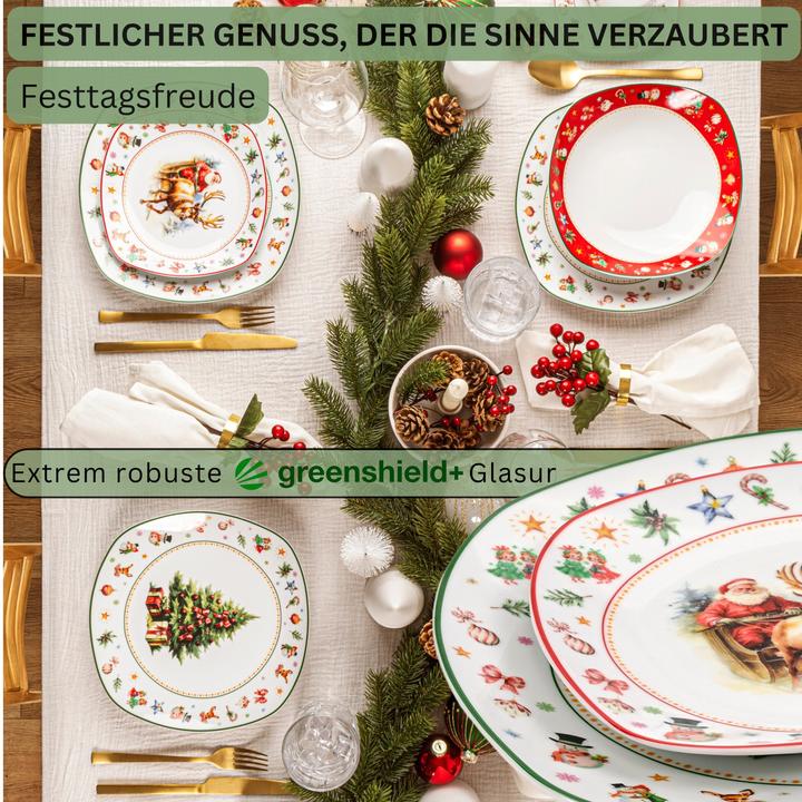 Actual product image Sänger Geschirr Kombiservice Bilgola Christmas Design (30 Piece)