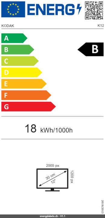 Energy Label Kodak SD 128GB UHS-II U3 V60 Ultra Pro (128 GB, SD, U3, UHS-II)