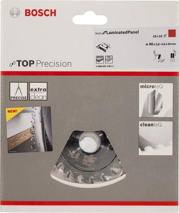 Produktbild Bosch Professional Zubehör Vorritzblatt Top Precision Best for Laminated Panel, 80 x 20 x 2,8 - 3,6 mm