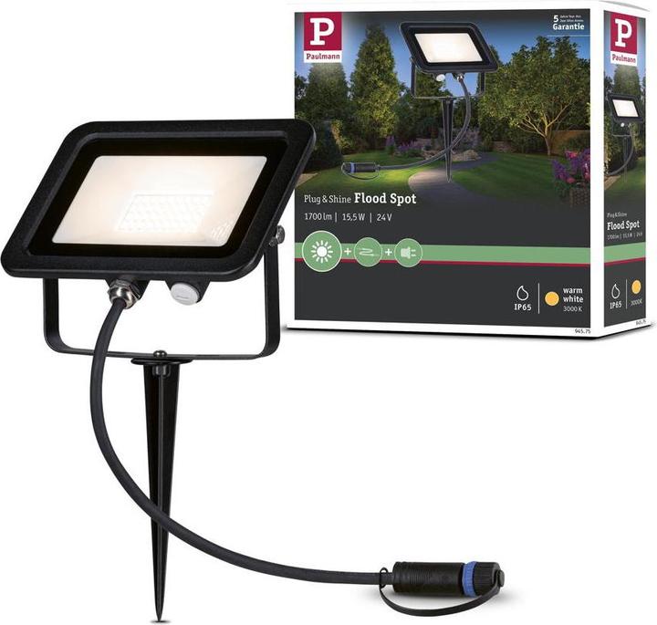 Produktbild Paulmann Outdoor Plug & Shine Flood Spot (1700 lm, IP65)