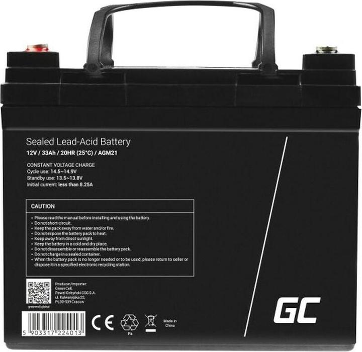 Actual product image GreenCell AGM21 (12 V, 33 Ah)