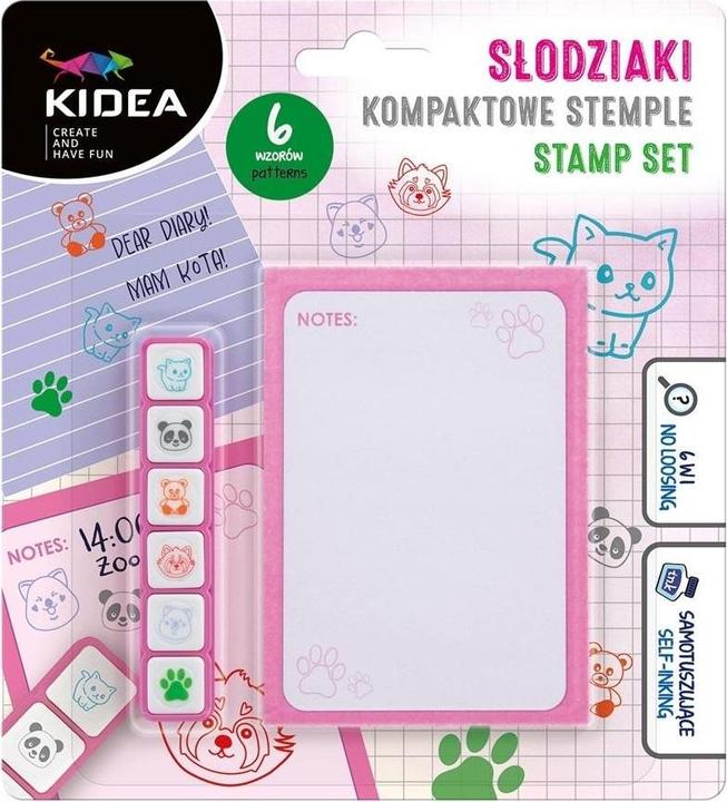 Derform Słodziaki Kompaktstempel 6 Farben KIDEA