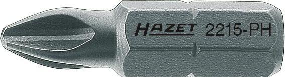 Actual product image HAZET Bit 2215-PH1 ∙ Hexagon, solid 6.3 (1/4 inches) ∙ Cross recess profile PH ∙ PH1 (Cross Phillips PH)