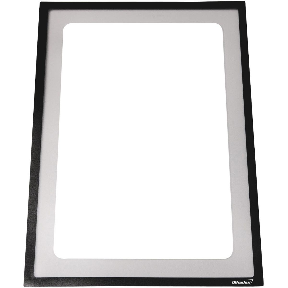Ultradex, Informationsschild, Infotasche magnetisch für DIN A4 312x225mm VE=5 Stück schwarz