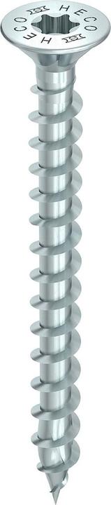 Heco TOPIX-plus installation screw countersunk head with milling pockets TX full thread 4.5x70 mm blue (200 Screws per piece)