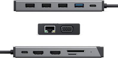 Produktbild Alogic USB-C 12-IN-1 TRIPLE (USB-C, 12 Ports)