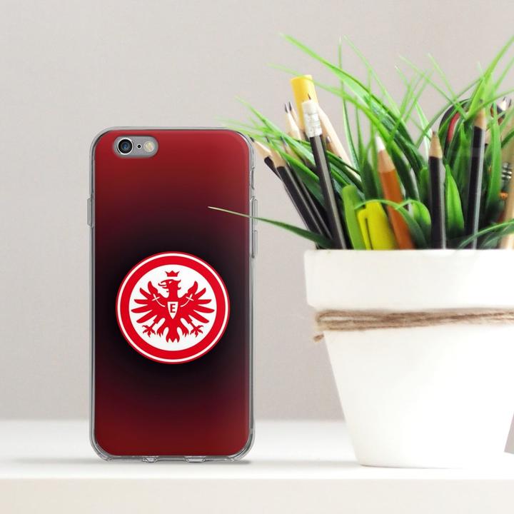 Produktbild DeinDesign Silikon Hülle für Apple iPhone 6 Handyhülle Case Smartphone Schutzhülle Eintracht Frankfurt (Apple iPhone 6)
