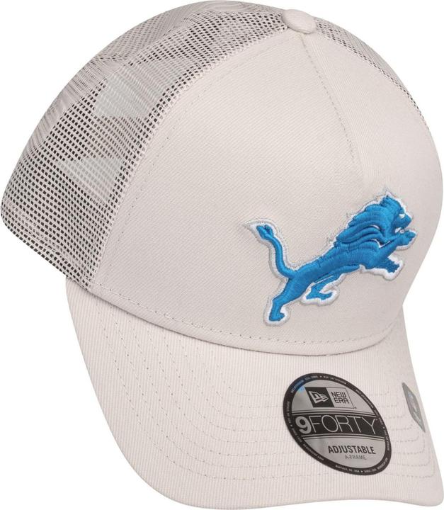 Actual product image New Era A-Frame Mesh Trucker Cap - Detroit Lions stone (One size)