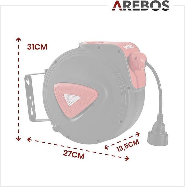 Image du produit Arebos Enrouleur de câble (15 m)