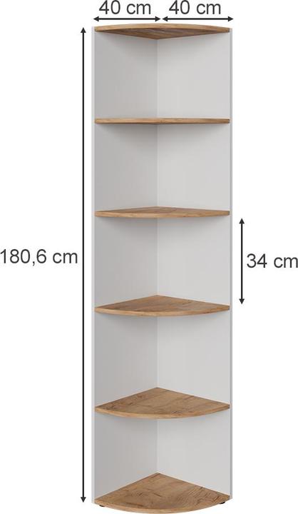 Actual product image Vicco Ecki (40 x 40 x 180.5 cm)