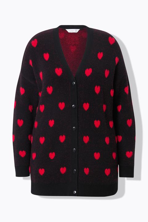 Produktbild Miamoda Strickjacke, Classic Fit, Herzen (54)