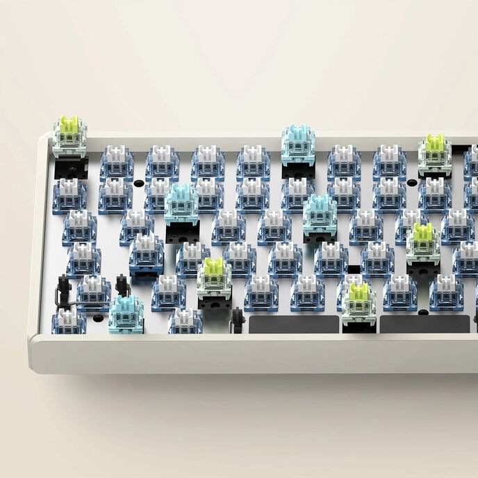 Productafbeelding Iqunix F97 Hitchhiker Draadloos Gaming Toetsenbord, RGB - Maansteen Schakelaars (NL, Draadloze)