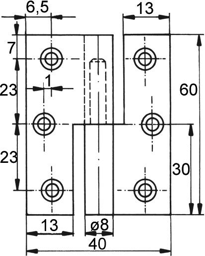 Produktbild FS Möbelbänder, Rollendurchmesser 8 mm (1 Stk.)
