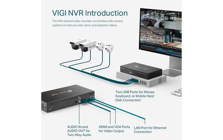 Produktbild TP-Link VIGI 8 (Netzwerk Videorecorder (NVR))
