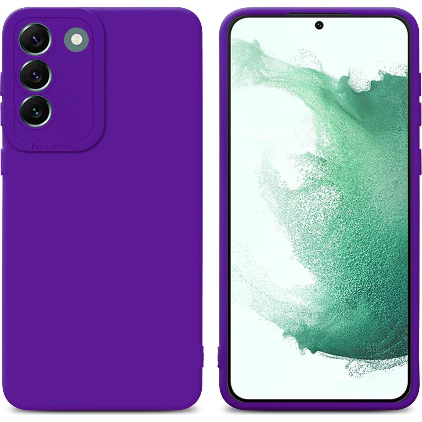 Cadorabo Hülle für Samsung Galaxy S22 PLUS im TPU Fluid LM162 Style (Samsung Galaxy S22+), Smartphone Hülle, Violett