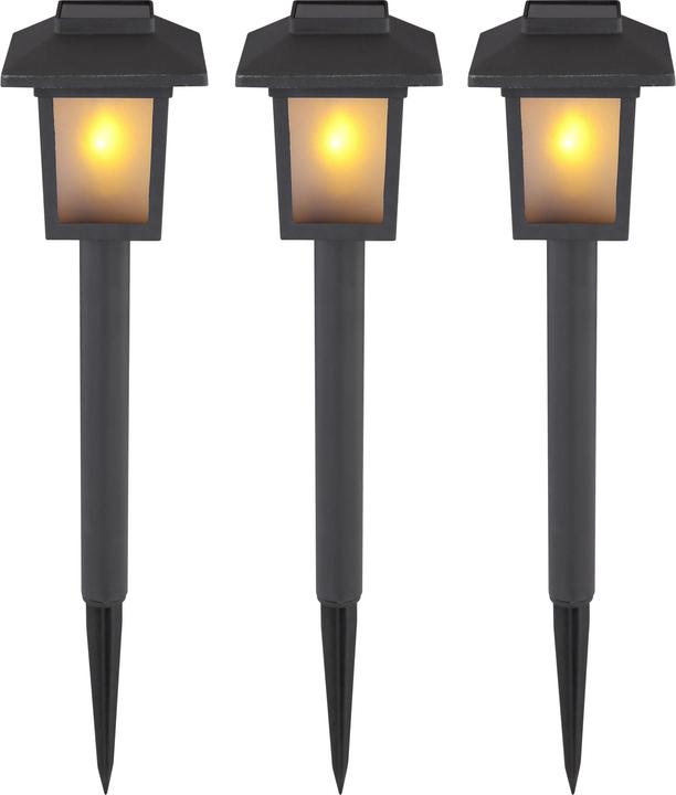 Produktbild Globo Solarleuchte schwarz 10xLED (IP44)