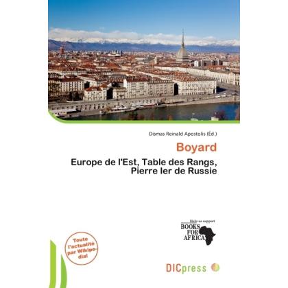 Boyard, Fachbücher von Dismas Reinald Apostolis