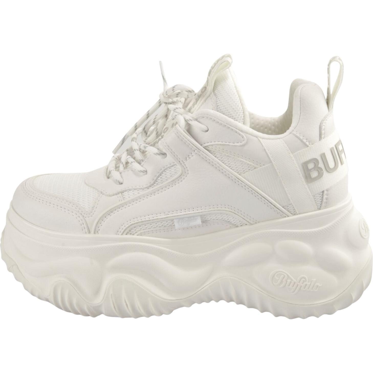 Buffalo, Damen, Sneaker, sneakers für damen blader matcha - vegan nappa/nubuck/mesh, Weiss, (40)