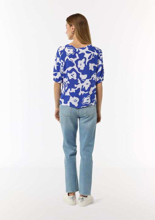 Produktbild Comma Bluse Gemusterte Kurzarmbluse (44)