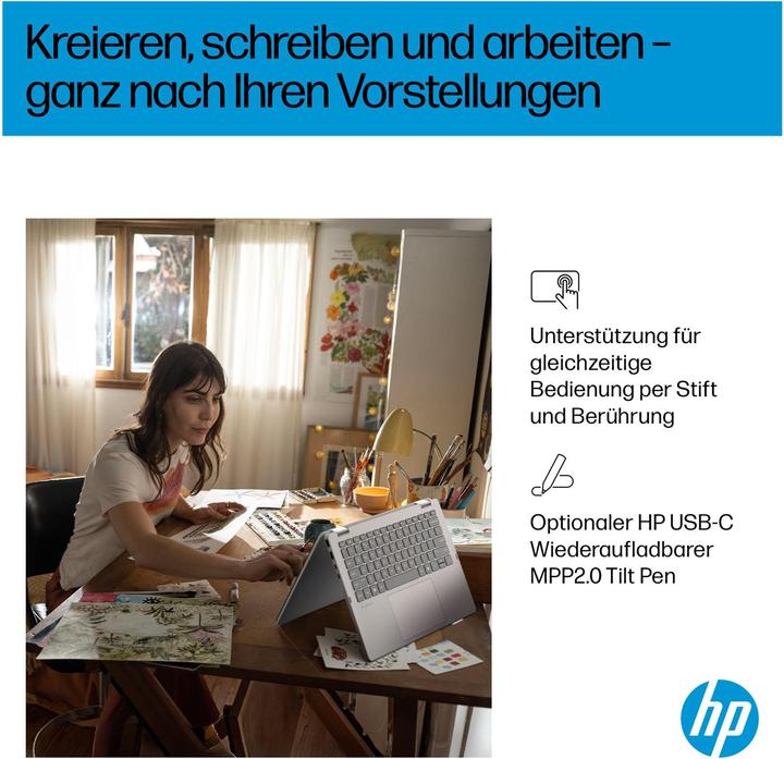 Image du produit HP OmniBook 5 Flip 14-fp0178ng (14", 1000 Go, 24 Go, DE, Intel Core 7 150U)