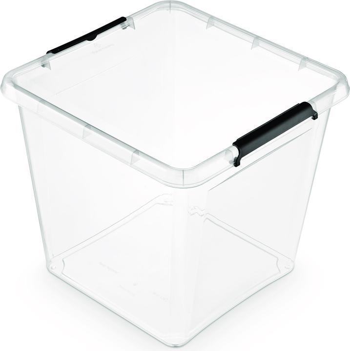 Image du produit Orplast Boîte de rangement simple, 36 l, transparente (39,5 x 35 x 39,5 cm, 36 l)