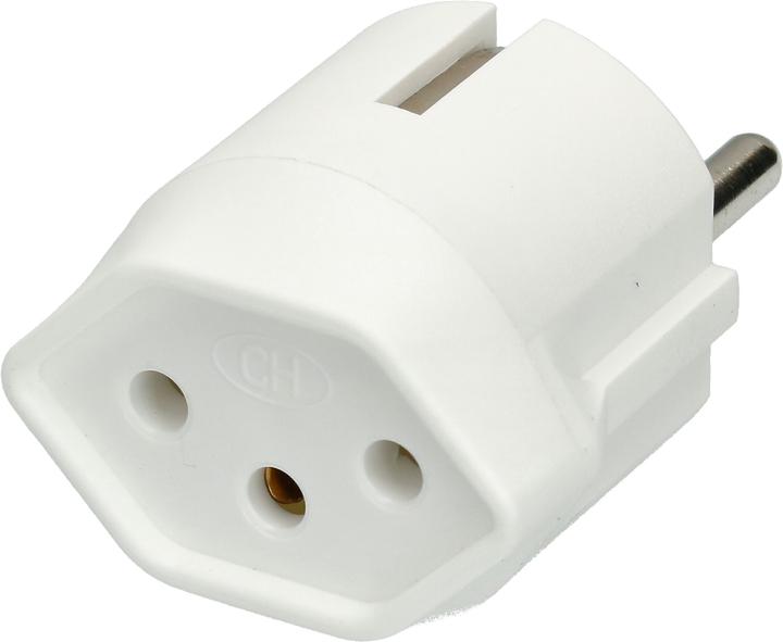 Actual product image Max Hauri Fix adapter 3-pole (CEE 7/4, Type 13)
