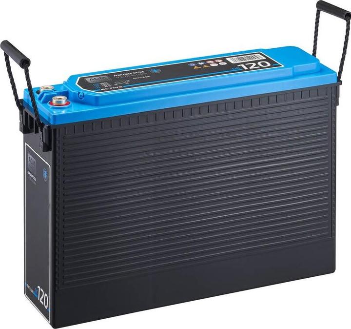 Produktbild Ective AGM Batterie 120Ah 12V Deep Cycle Slim Front Terminal Versorgungs Akku Versorgungsbatterie (12 V, 120 Ah)