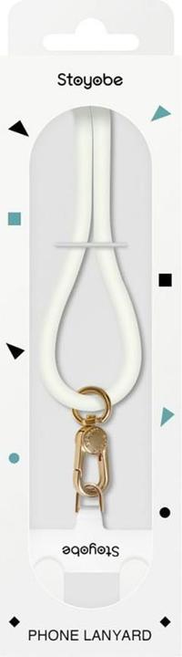 Actual product image Stoyobe Phone Lanyard Silicone Phone Lanyard - White