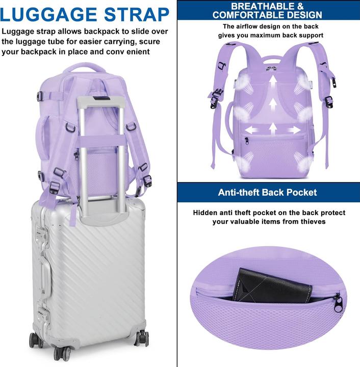 Produktbild Only-Bags.Store Handgepäck-Rucksack mit separatem Ein-Zoll-Computerfach (20 l)