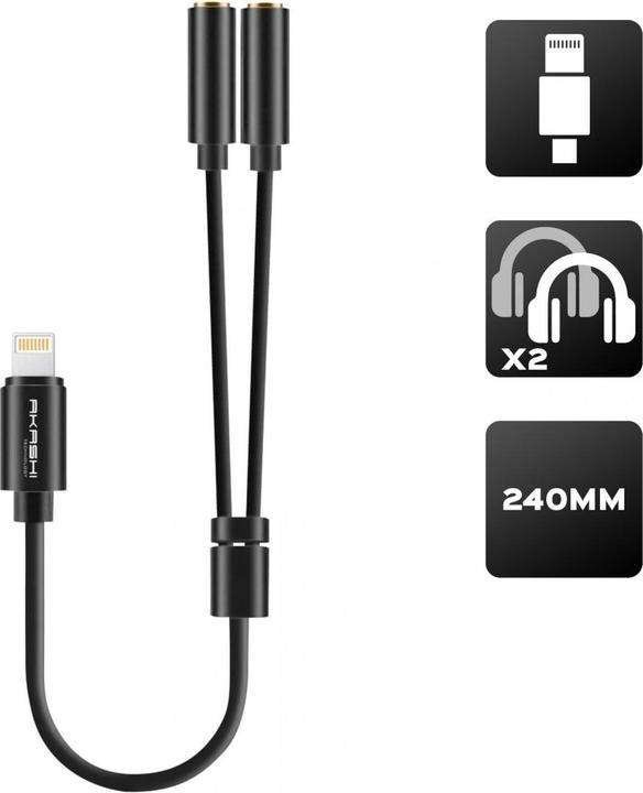 Produktbild Akashi Altsplitlight (Lightning, 3.5mm Klinke)