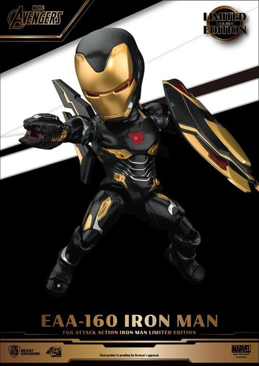 Actual product image Beast Kingdom Avengers Infinity War Egg Attack figurine Iron Man Mark 50 Limited Edition 16 cm