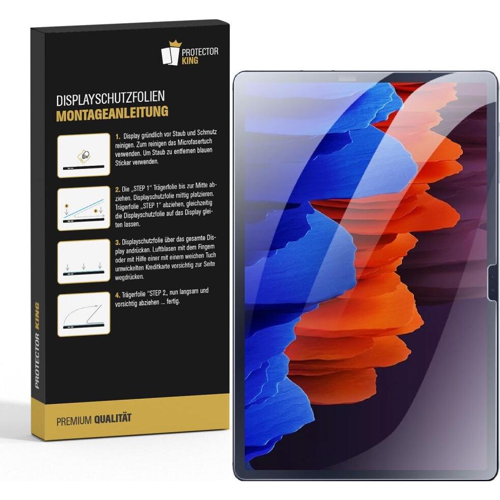 Thumbnail - Protectorking 5x Panzerfolie Anti-Shock HD Klar (5 Stück, Galaxy Tab S9 FE), Tablet Schutzfolie
