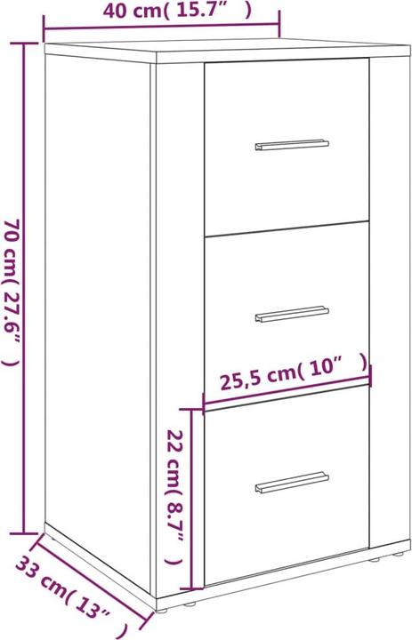 Produktbild vidaXL Sideboard (40 x 40 x 70 cm)