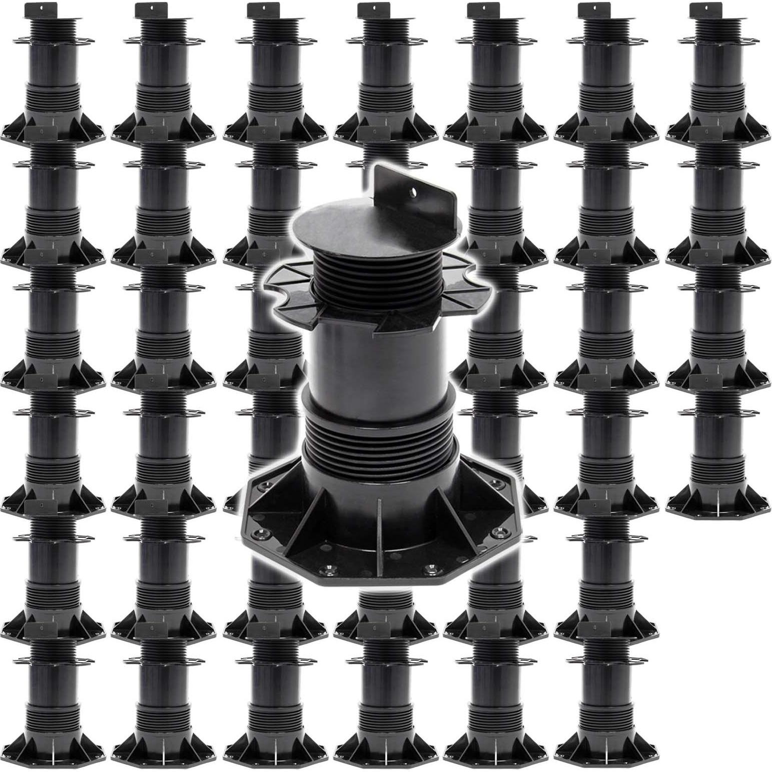 XPOtool, Gartenbodenbelag, Set 40x Stelzlager Terrassen 2700kg 137-215mm Stellfüsse höhenverstellbar (40 x)