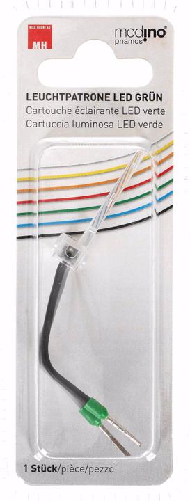 Actual product image Modino LED light cartridge green 250V AC