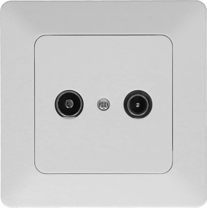 Actual product image Modino UP TV/radio pass-through socket 14dB