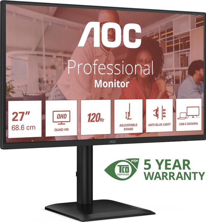 Produktbild AOC Q27E4CV (2560 x 1440 Pixel, 27")