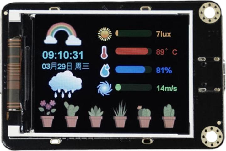 Immagine prodotto DFRobot ESP32-S3 Display IPS LVGL a gravità da 2,0 pollici 320×240