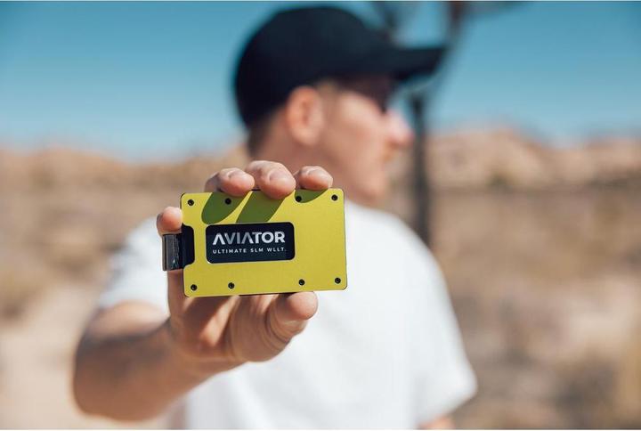 Actual product image Aviator Credit card wallet