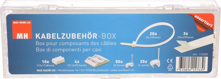 Actual product image Max Hauri Cable Accessories Box Assorted (Plastic cable ties, 290 mm, 1 pcs.)