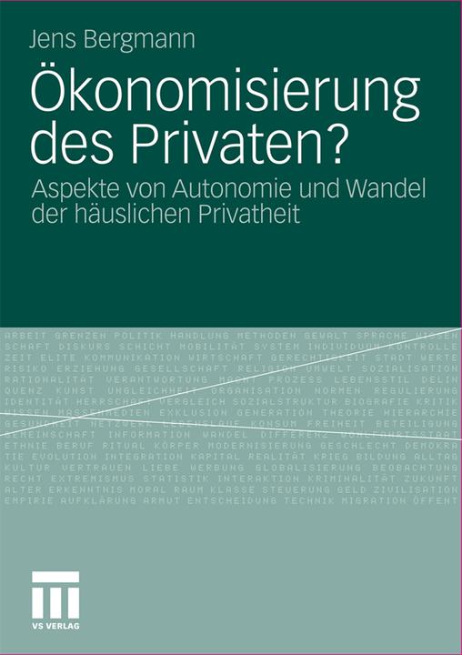 Produktbild Economisering van de privésfeer? (Niederländisch, Jens Bergmann, 2011)