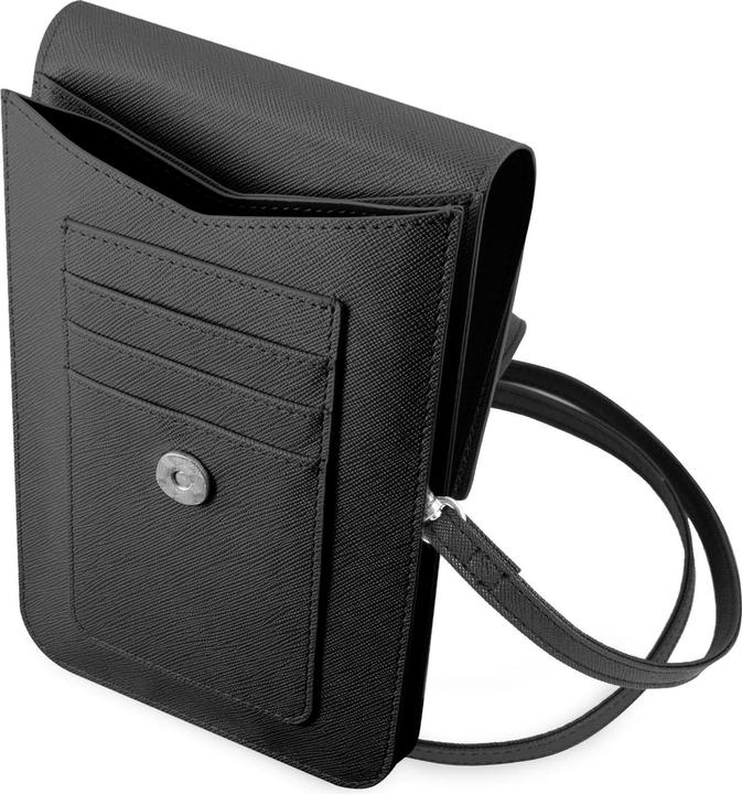 Actual product image Guess Torebka GUWBSATMBK czarny/black Saffiano Triangle